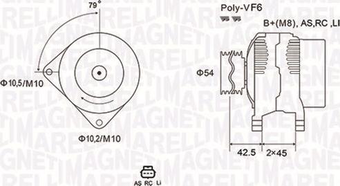 Magneti Marelli 063731865010 - Generator alexcarstop-ersatzteile.com