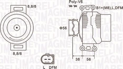 Magneti Marelli 063731811010 - Generator alexcarstop-ersatzteile.com