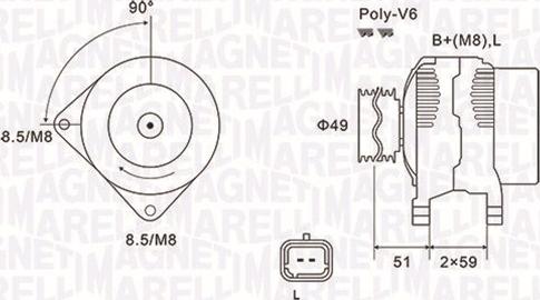 Magneti Marelli 063731881010 - Generator alexcarstop-ersatzteile.com