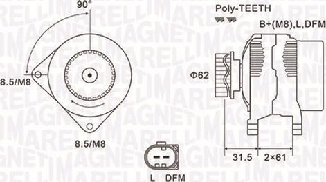 Magneti Marelli 063731820010 - Generator alexcarstop-ersatzteile.com