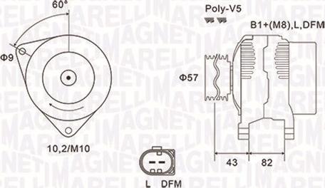 Magneti Marelli 063731759010 - Generator alexcarstop-ersatzteile.com