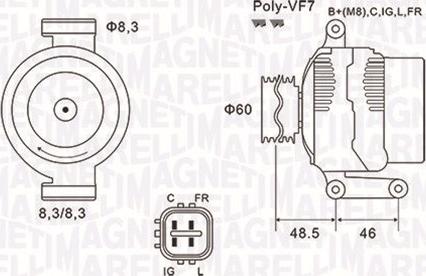 Magneti Marelli 063731726010 - Generator alexcarstop-ersatzteile.com