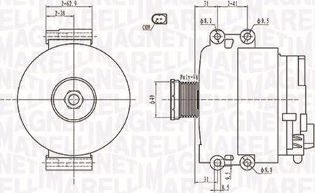 Magneti Marelli 063731774010 - Generator alexcarstop-ersatzteile.com