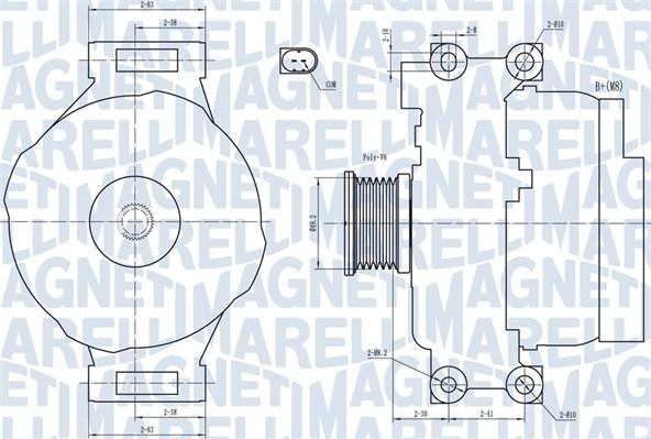 Magneti Marelli 063731773010 - Generator alexcarstop-ersatzteile.com