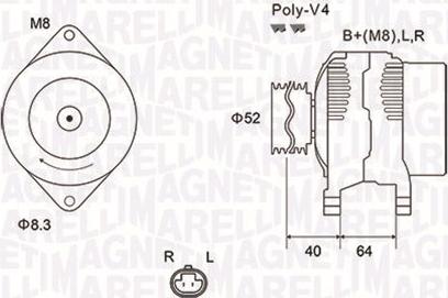 Magneti Marelli 063732023010 - Generator alexcarstop-ersatzteile.com