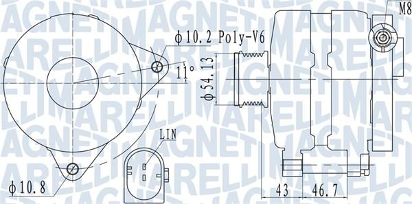 Magneti Marelli 063732113010 - Generator alexcarstop-ersatzteile.com