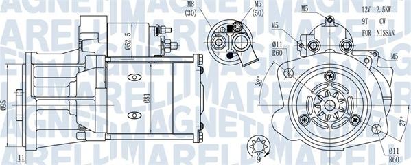 Magneti Marelli 063721491010 - Starter alexcarstop-ersatzteile.com