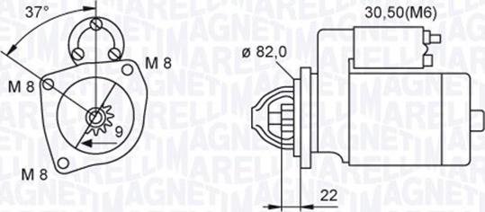 Magneti Marelli 063721449010 - Starter alexcarstop-ersatzteile.com