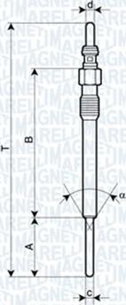 Magneti Marelli 062900090304 - Glühkerze alexcarstop-ersatzteile.com