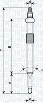 Magneti Marelli 062900049304 - Glühkerze alexcarstop-ersatzteile.com