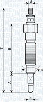 Magneti Marelli 062900064304 - Glühkerze alexcarstop-ersatzteile.com