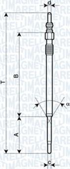 Magneti Marelli 062900060304 - Glühkerze alexcarstop-ersatzteile.com