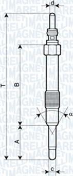 Magneti Marelli 062900014304 - Glühkerze alexcarstop-ersatzteile.com