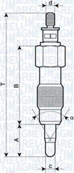 Magneti Marelli 062900073304 - Glühkerze alexcarstop-ersatzteile.com