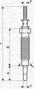 Magneti Marelli 062900134304 - Glühkerze alexcarstop-ersatzteile.com