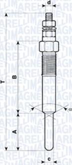 Magneti Marelli 062583101304 - Glühkerze alexcarstop-ersatzteile.com