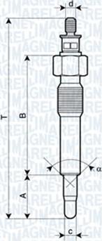 Magneti Marelli 062583202304 - Glühkerze alexcarstop-ersatzteile.com