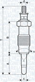 Magneti Marelli 062582804304 - Glühkerze alexcarstop-ersatzteile.com