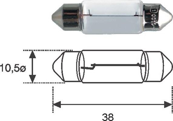 Magneti Marelli 009418100000 - Glühlampe, Kennzeichenleuchte alexcarstop-ersatzteile.com