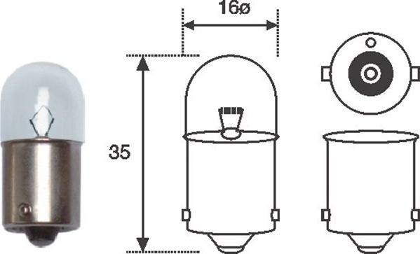 Magneti Marelli 004008100000 - Glühlampe, Schlussleuchte alexcarstop-ersatzteile.com