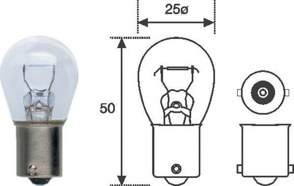 Magneti Marelli 009600010000 - Glühlampe, Blinkleuchte alexcarstop-ersatzteile.com