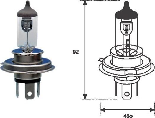 Magneti Marelli 002555100000 - Glühlampe, Fernscheinwerfer alexcarstop-ersatzteile.com