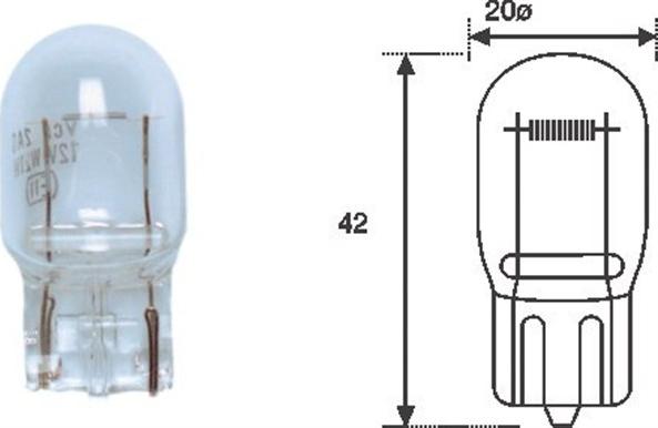 Magneti Marelli 002052200000 - Glühlampe, Schlussleuchte alexcarstop-ersatzteile.com