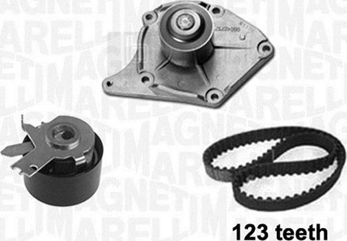 Magneti Marelli 341404170001 - Wasserpumpe + Zahnriemensatz alexcarstop-ersatzteile.com