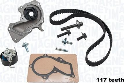 Magneti Marelli 341405780001 - Wasserpumpe + Zahnriemensatz alexcarstop-ersatzteile.com