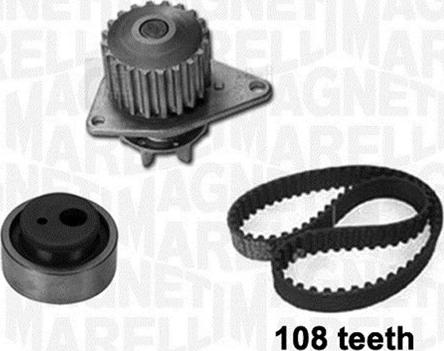 Magneti Marelli 341401950001 - Wasserpumpe + Zahnriemensatz alexcarstop-ersatzteile.com