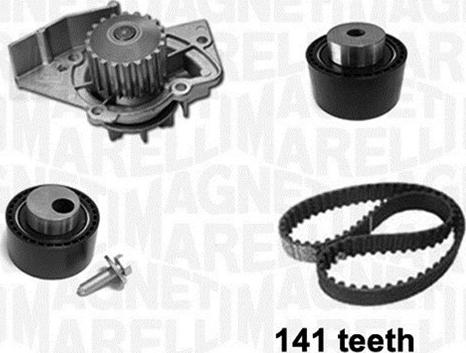 Magneti Marelli 341401900001 - Wasserpumpe + Zahnriemensatz alexcarstop-ersatzteile.com