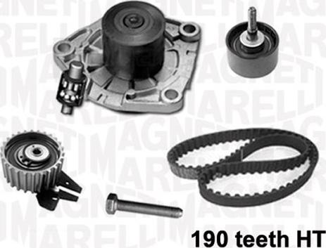 Magneti Marelli 341401040001 - Wasserpumpe + Zahnriemensatz alexcarstop-ersatzteile.com