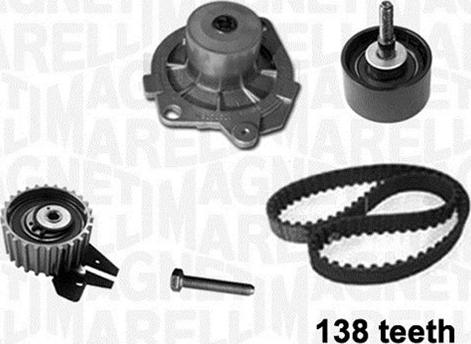 Magneti Marelli 341403980001 - Wasserpumpe + Zahnriemensatz alexcarstop-ersatzteile.com