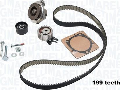 Magneti Marelli 341403440001 - Wasserpumpe + Zahnriemensatz alexcarstop-ersatzteile.com