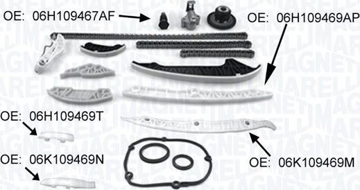 Magneti Marelli 341500001370 - Steuerkettensatz alexcarstop-ersatzteile.com