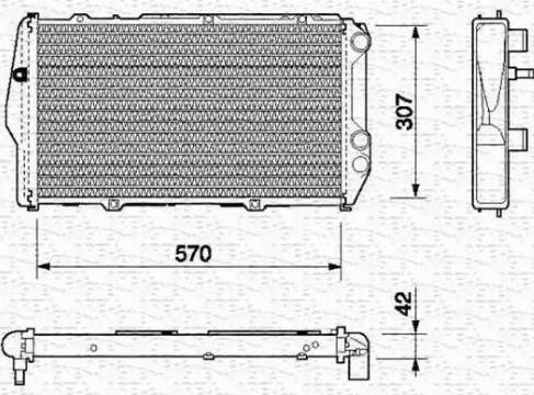 Magneti Marelli 350213402000 - Kühler, Motorkühlung alexcarstop-ersatzteile.com