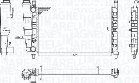 Magneti Marelli 350213172400 - Kühler, Motorkühlung alexcarstop-ersatzteile.com