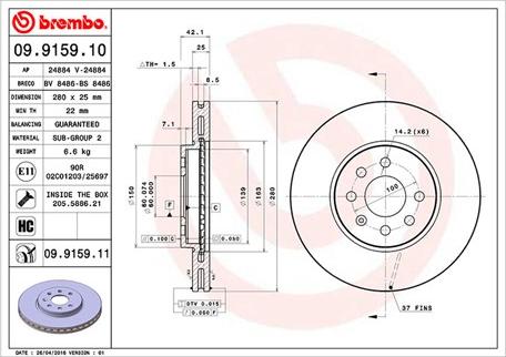 Magneti Marelli 360406008400 - Bremsscheibe alexcarstop-ersatzteile.com