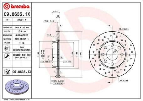 Magneti Marelli 360406039302 - Bremsscheibe alexcarstop-ersatzteile.com