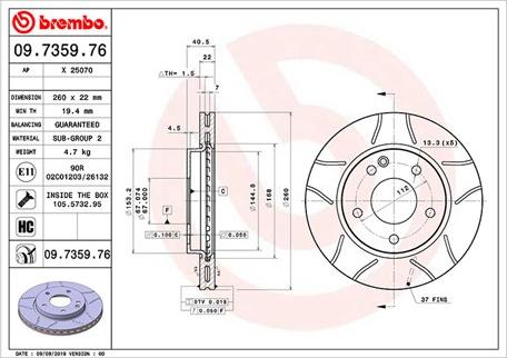 Magneti Marelli 360406032705 - Bremsscheibe alexcarstop-ersatzteile.com