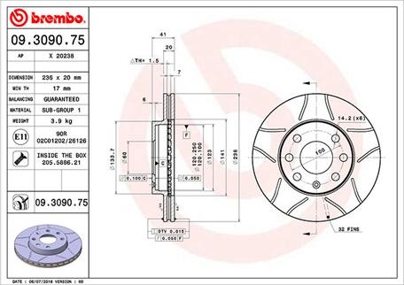 Magneti Marelli 360406037305 - Bremsscheibe alexcarstop-ersatzteile.com