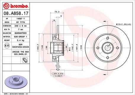 Magneti Marelli 360406107900 - Bremsscheibe alexcarstop-ersatzteile.com