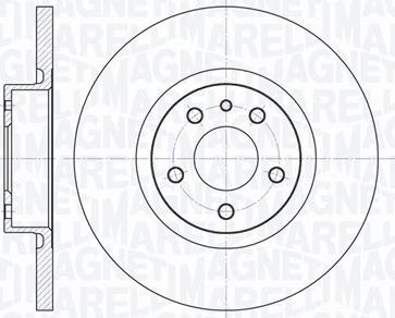 Magneti Marelli 361302040145 - Bremsscheibe alexcarstop-ersatzteile.com