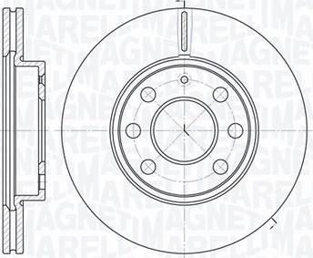 Magneti Marelli 361302040184 - Bremsscheibe alexcarstop-ersatzteile.com