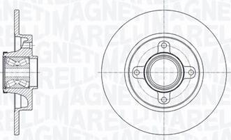 Magneti Marelli 361302040818 - Bremsscheibe alexcarstop-ersatzteile.com