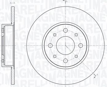 Magneti Marelli 361302040357 - Bremsscheibe alexcarstop-ersatzteile.com