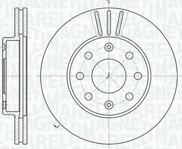 Magneti Marelli 361302040312 - Bremsscheibe alexcarstop-ersatzteile.com