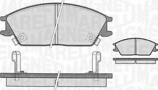 Magneti Marelli 363916060459 - Bremsbelagsatz, Scheibenbremse alexcarstop-ersatzteile.com