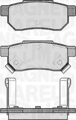 Magneti Marelli 363916060457 - Bremsbelagsatz, Scheibenbremse alexcarstop-ersatzteile.com