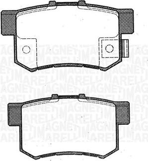 Magneti Marelli 363916060461 - Bremsbelagsatz, Scheibenbremse alexcarstop-ersatzteile.com